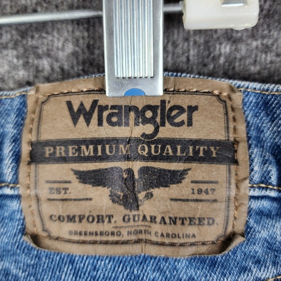 Wrangler Jeans Mens 38x30 Blue Straight Leg Medium Wash Stretch 1096FXVDB - Picture 4 of 9